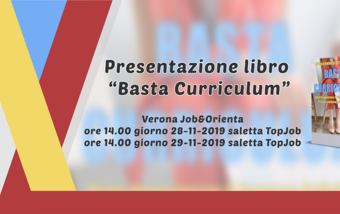 presentazione libro basta curriculum al job orienta verona 2019
